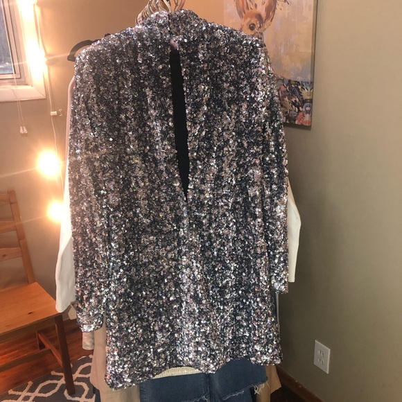 New With Tags Sequined Dress Sz 4-6 - Picture 3 of 6